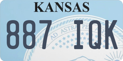 KS license plate 887IQK