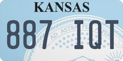KS license plate 887IQT