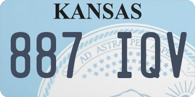 KS license plate 887IQV