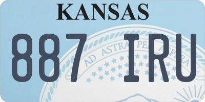 KS license plate 887IRU