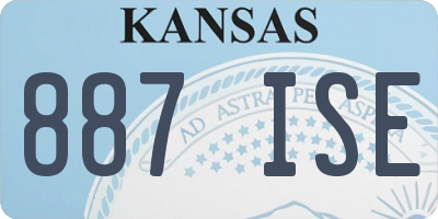 KS license plate 887ISE