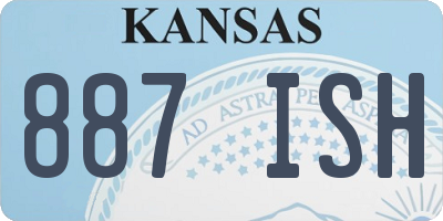 KS license plate 887ISH