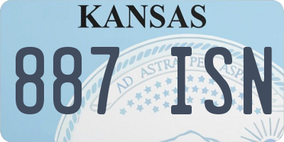 KS license plate 887ISN