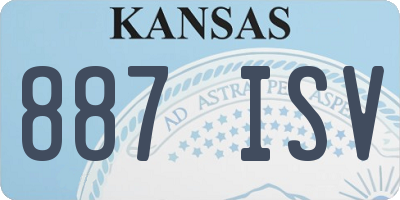KS license plate 887ISV