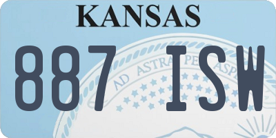 KS license plate 887ISW