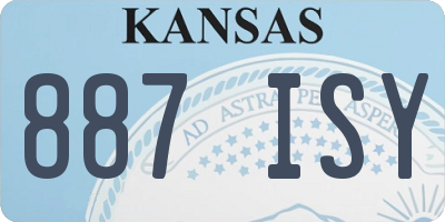 KS license plate 887ISY