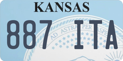 KS license plate 887ITA