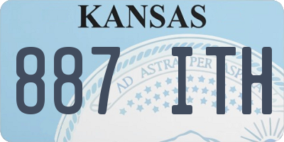 KS license plate 887ITH