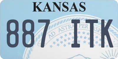 KS license plate 887ITK