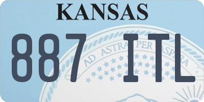 KS license plate 887ITL