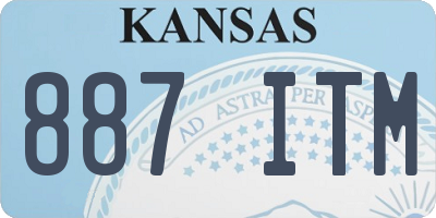 KS license plate 887ITM