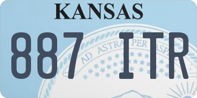 KS license plate 887ITR