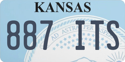 KS license plate 887ITS
