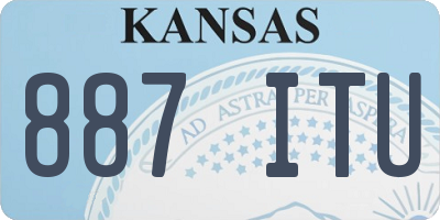 KS license plate 887ITU