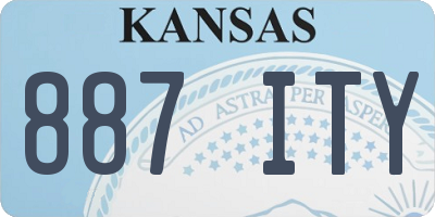 KS license plate 887ITY
