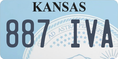 KS license plate 887IVA