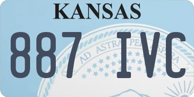KS license plate 887IVC