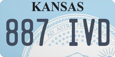 KS license plate 887IVD