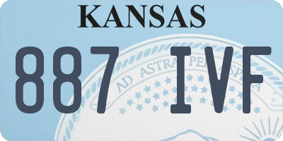 KS license plate 887IVF