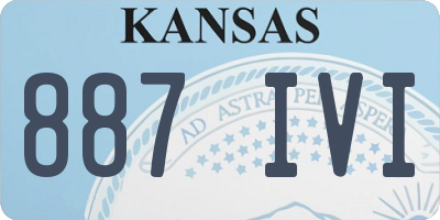 KS license plate 887IVI