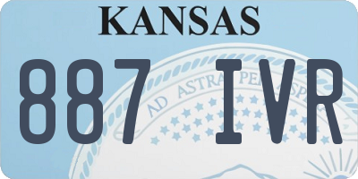 KS license plate 887IVR