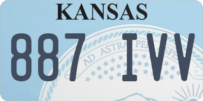 KS license plate 887IVV