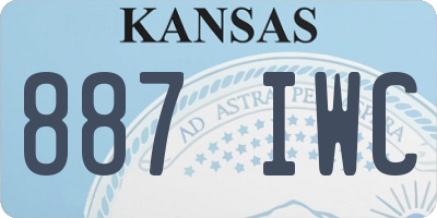 KS license plate 887IWC