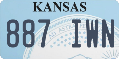 KS license plate 887IWN
