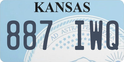 KS license plate 887IWQ
