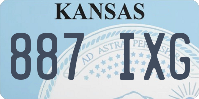 KS license plate 887IXG