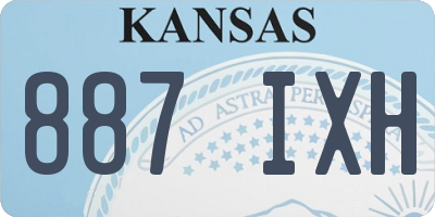 KS license plate 887IXH