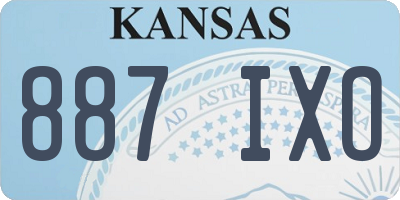 KS license plate 887IXO