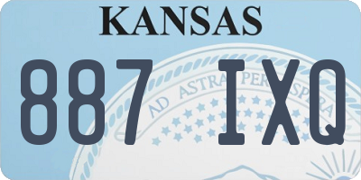 KS license plate 887IXQ