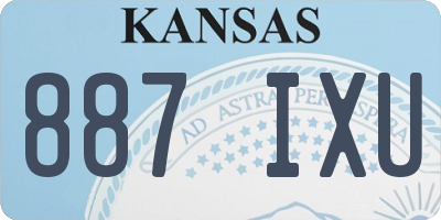 KS license plate 887IXU