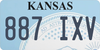 KS license plate 887IXV