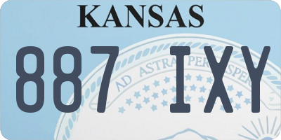 KS license plate 887IXY