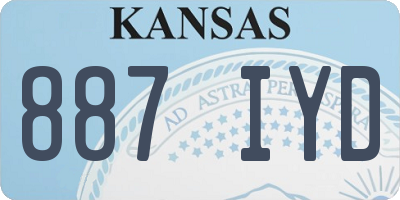 KS license plate 887IYD