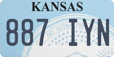 KS license plate 887IYN