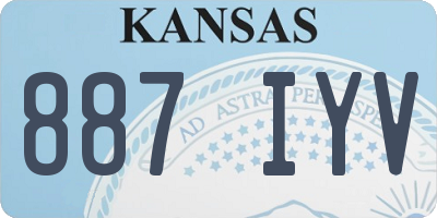 KS license plate 887IYV