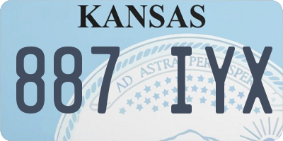 KS license plate 887IYX
