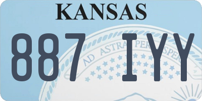 KS license plate 887IYY