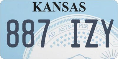 KS license plate 887IZY