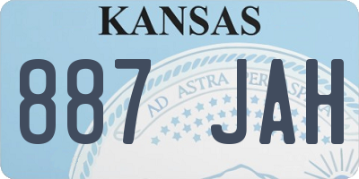 KS license plate 887JAH