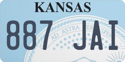 KS license plate 887JAI