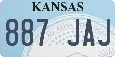 KS license plate 887JAJ