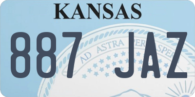 KS license plate 887JAZ