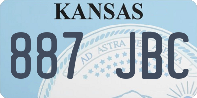 KS license plate 887JBC