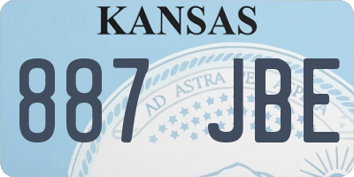 KS license plate 887JBE