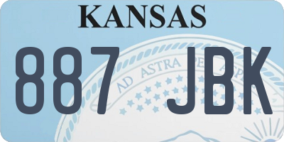 KS license plate 887JBK