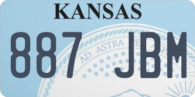 KS license plate 887JBM